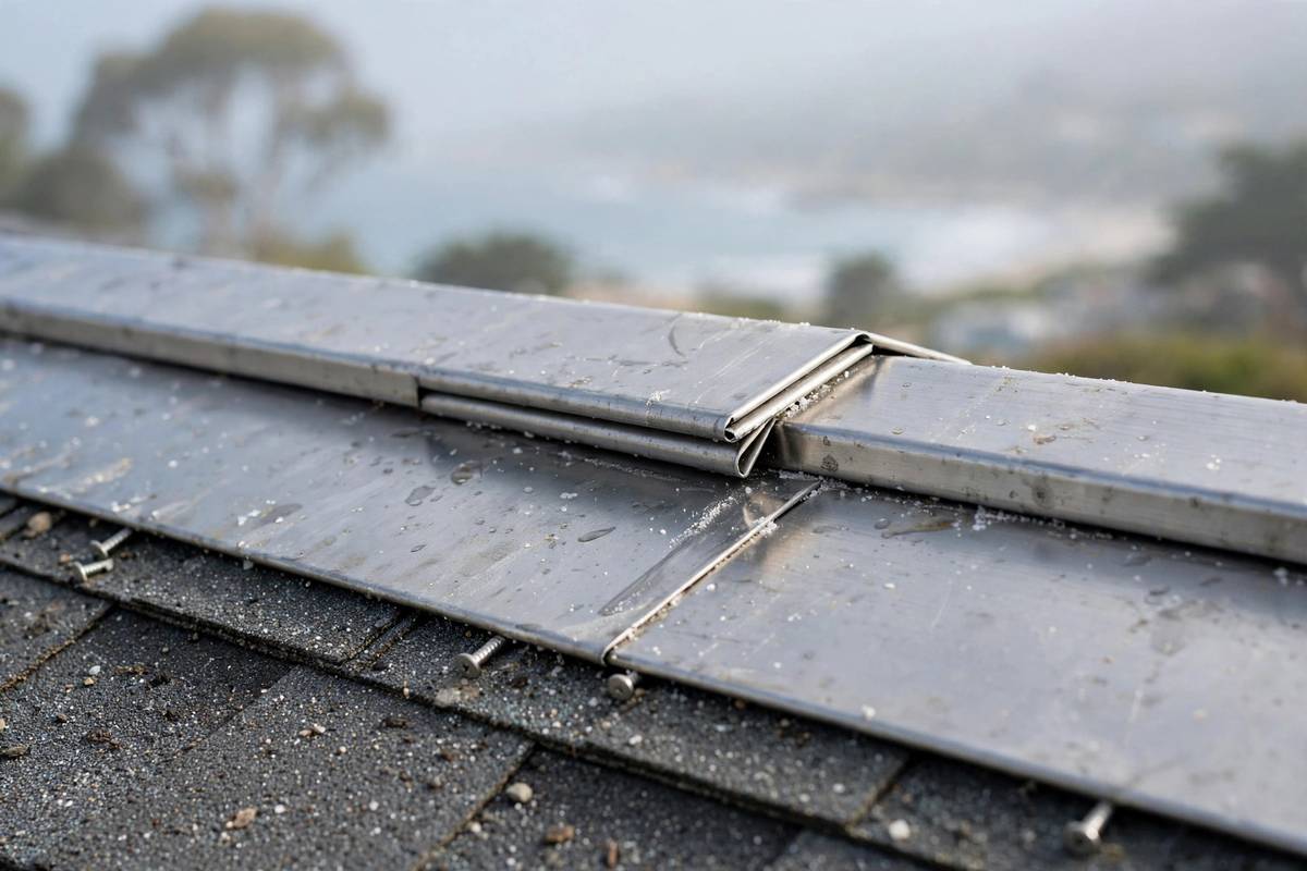 Chimney Flashing Repair in Westchester, CA — Chimney Flashing Repair crew at work on a coastal California roof