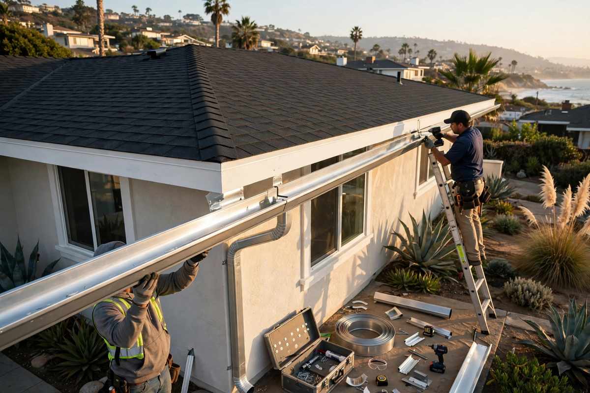 Commercial Roofing in Westchester, CA — Commercial Roofing roof detail in Westchester California