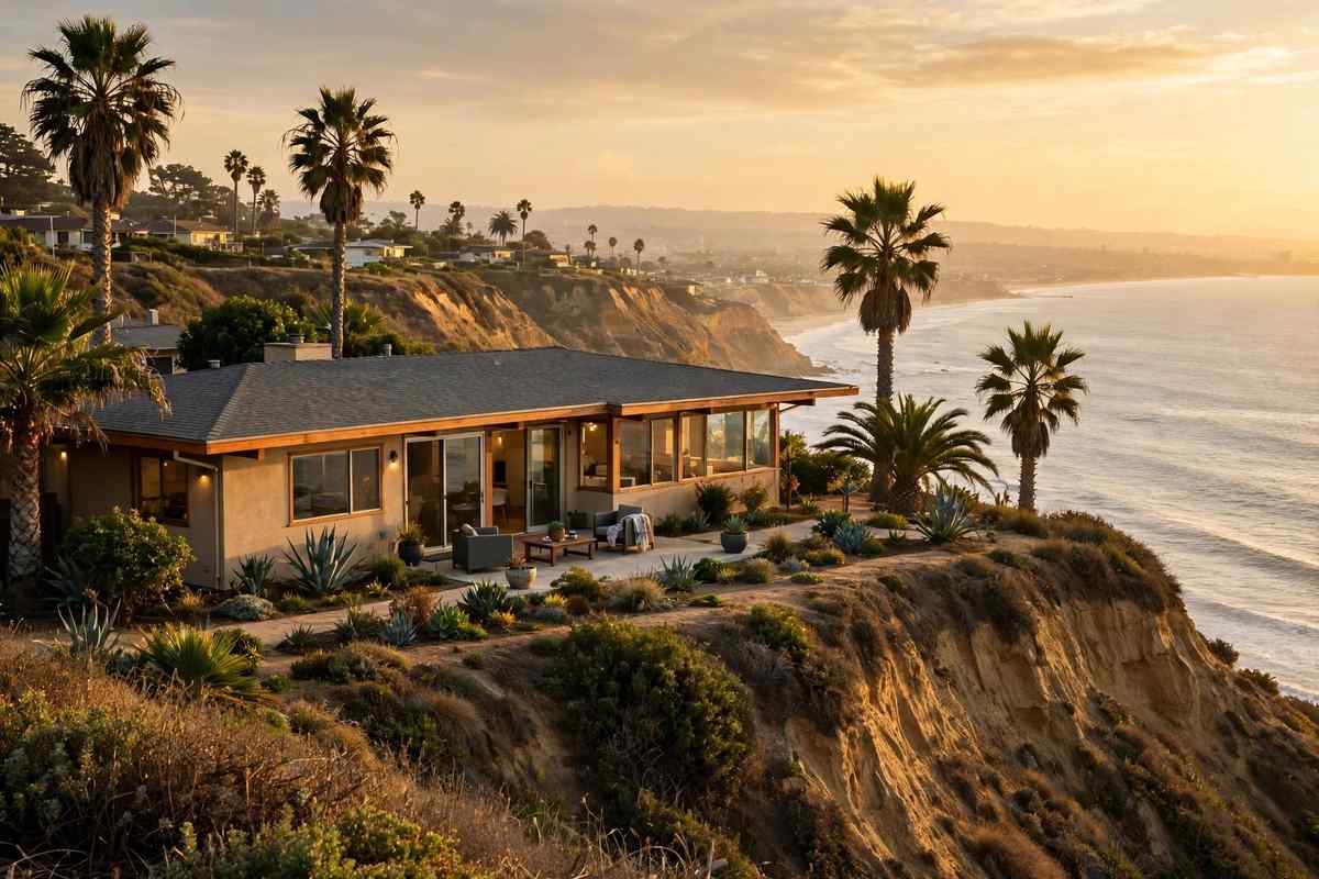 Roofing in Kentwood, Westchester, CA — Residential street and rooftops in Kentwood California