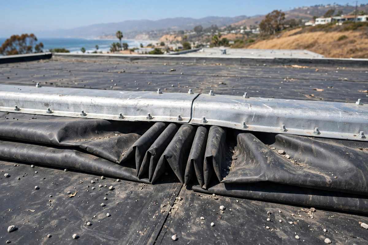 Flat Roof Repair in Westchester, CA — Flat Roofing roof detail in Westchester California